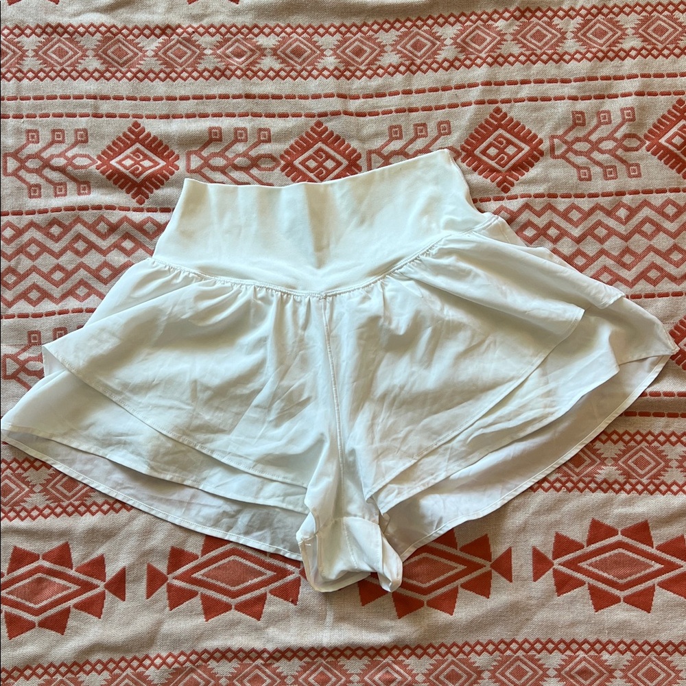 Aerie  Women's White Layered Shorts
